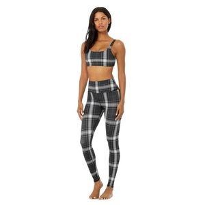 ALO High-Waist Vapor Legacy Plaid Legging